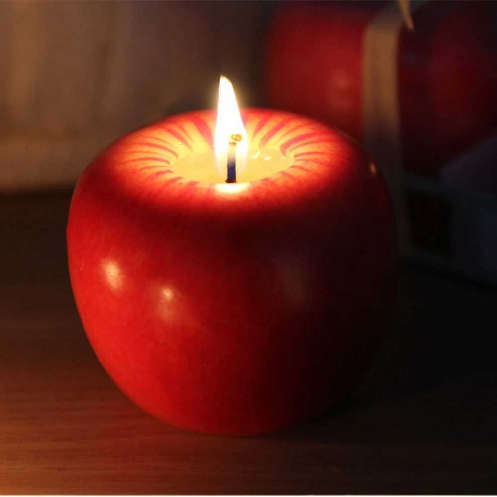 Christmas Candle Apple Shape Christmas Gifts Small Gifts Creative Ornaments Aromatherapy Candles Party Decoration Presents C251015