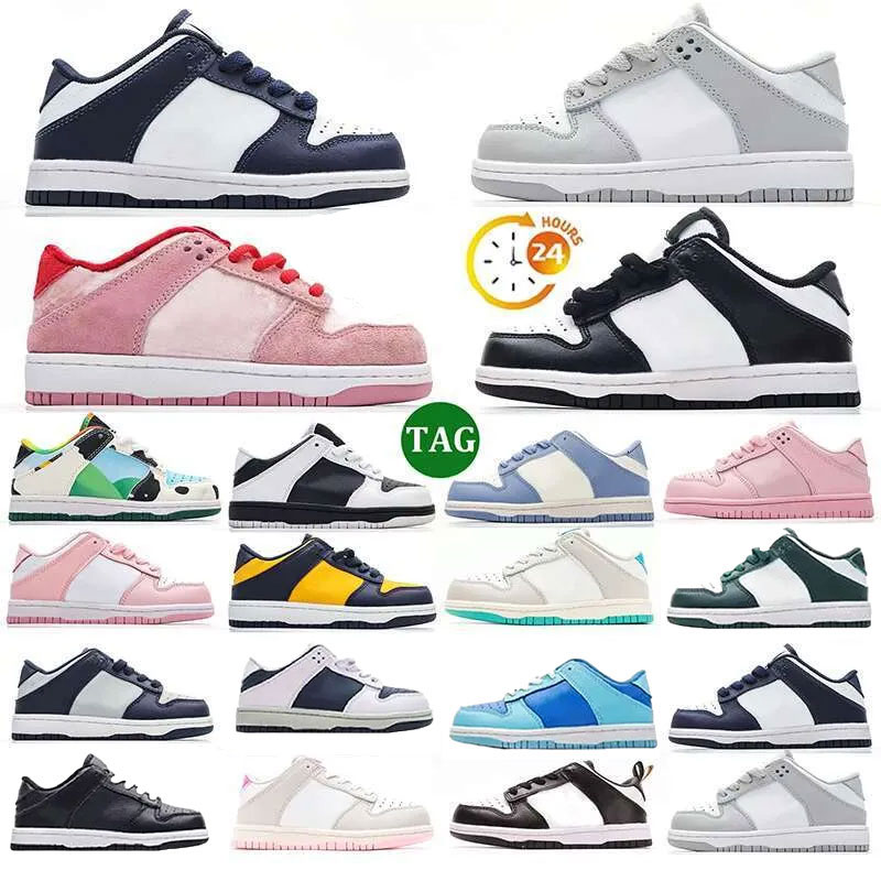 new shoes Designer kids sneakers toddler Shoes Baby Boy Girl Children Shoe Black White Olive Green Coast ucky Cows Pink Kids Low Fashion Out