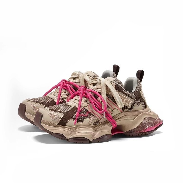 GGCC designer shoes Thick soled vintage cowhide luxury casual shoes fashionable and trendy height increasing sports shoes for woman green coffee