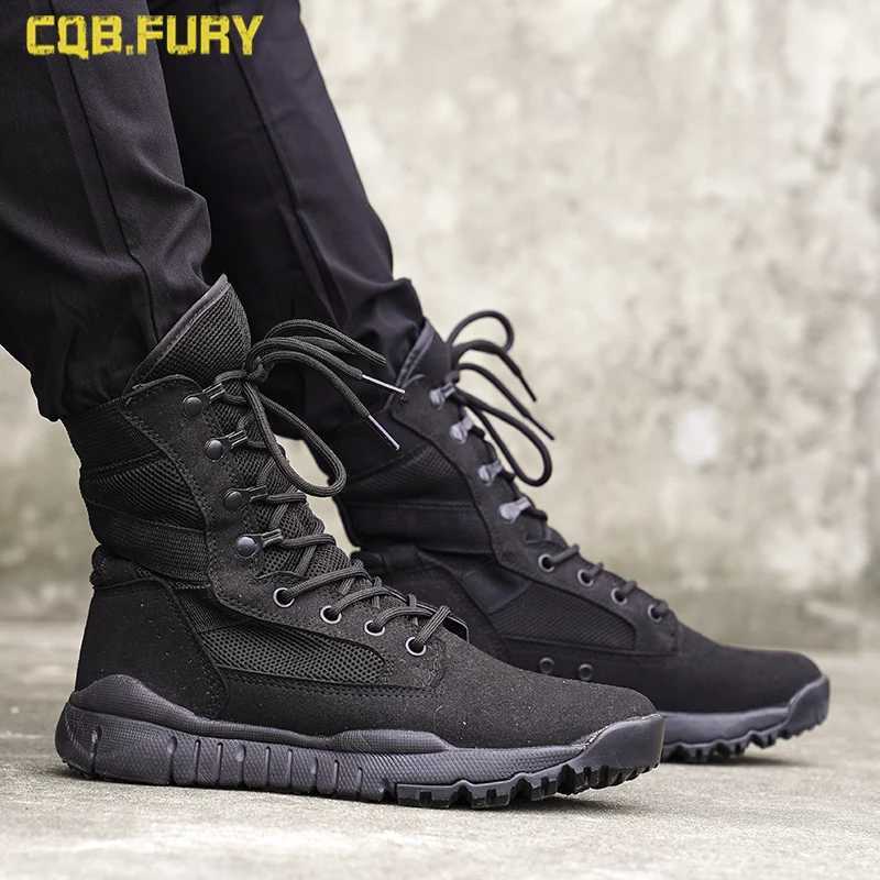 2025 summer mesh breathab 07 ultralight mens high help special forces tactical combat boots Y251015