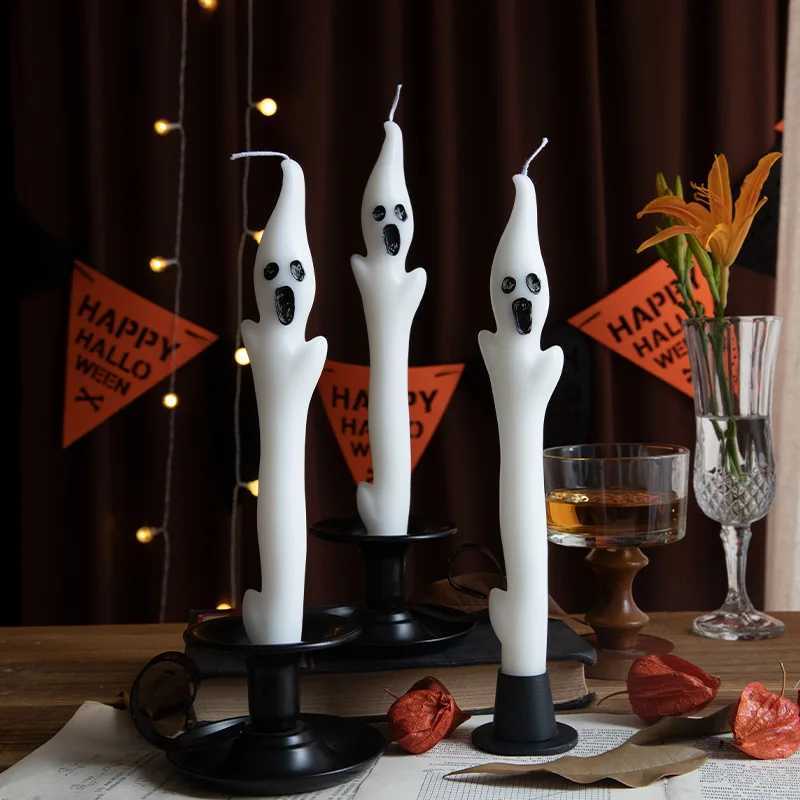 Halloween Explosion Ghost Long Pole Candle Atmosphere Arrangement Candle Party Decoration Atmosphere Scented Candle C251015