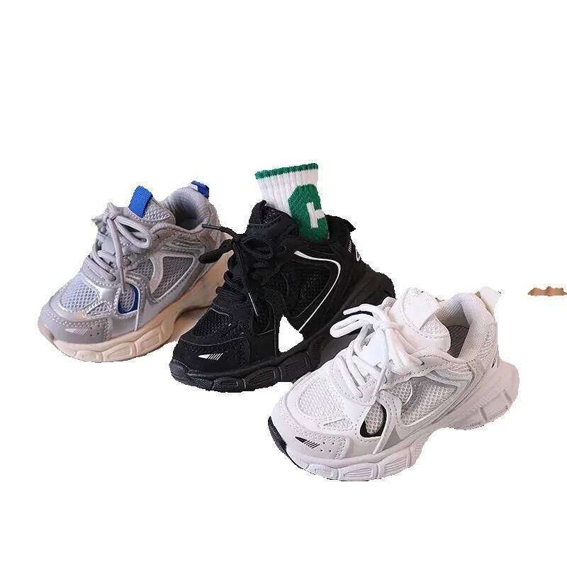 Unisex Kids Shoes Sneakers Baby Boy Girls Clunky Sports Tennis Casual Flats Children Infant Footwear Autumn 240723 J250625