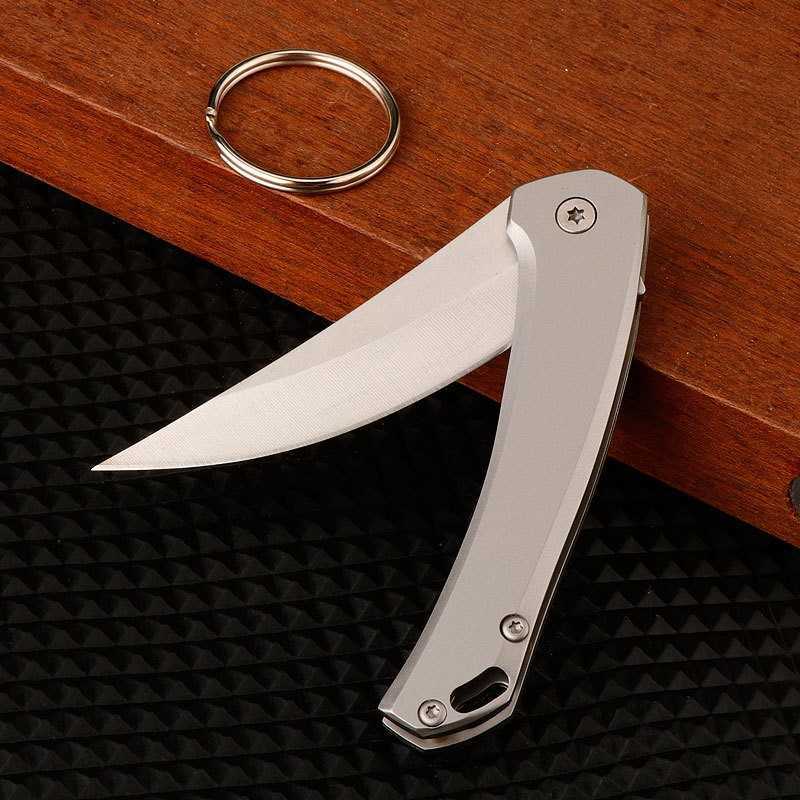 Rhino Quick Open Pocket Knife Stainless Steel Folding Knife Outdoor Folding Knife Portable Pocket Knife Fruit Knife Unboxing Knife H251015