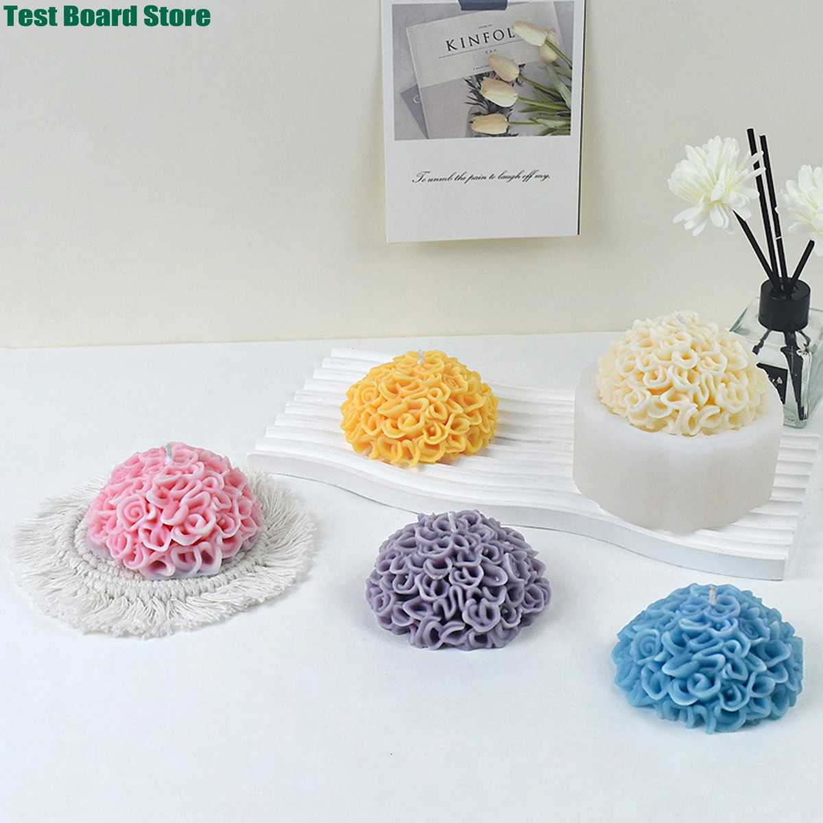 DIY Marigold Silicone Mold Chrysanthemum Aromatherapy Candle Mold Desktop Decoration C251015