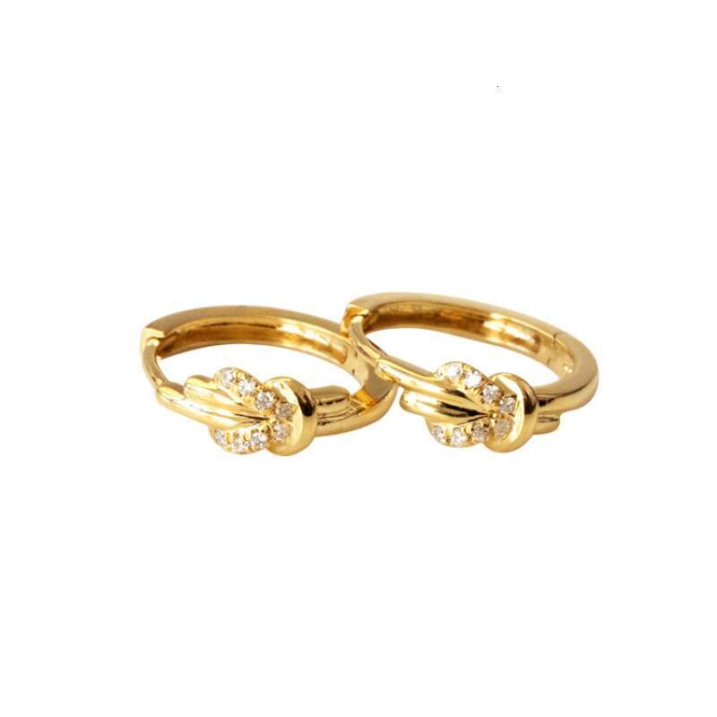 Earrings Designer for Women Luxury jewelry Knot earring 925 silver plated with 18K gold Exquisite Unique Festival Vacation gift