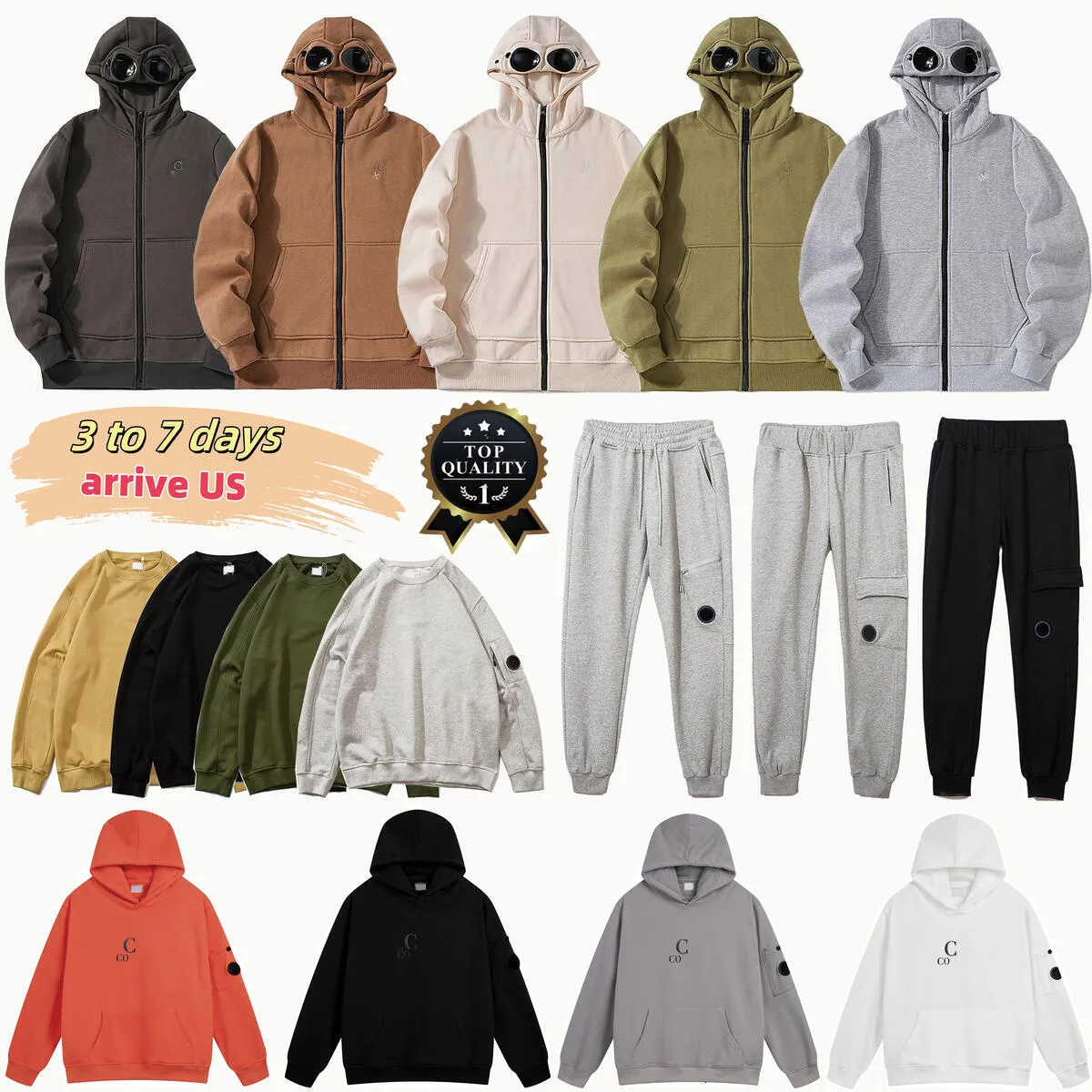 cpfm hoodie with lens men' hoodie Goggle Hood Jacket designer Cpfm Hooded Spring and autumn Hooded Multi Pocket lens decoration cotton material men's casual zipper