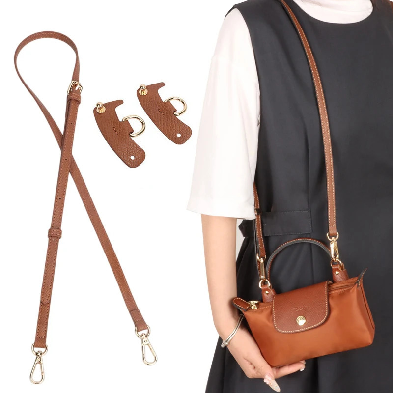 1 Set Bag Strap For Longchamp Mini Punchfree Genuine Leather Shoulder Strap Set Transformation Crossbody Strap Bag Accessories 251011
