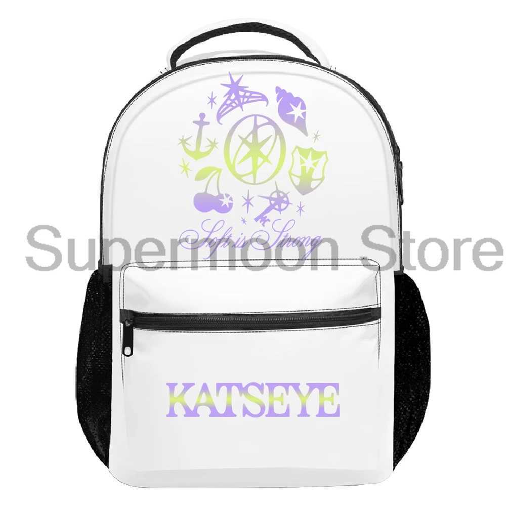 Kpop Katseye Soft is Strong Backpack 2025 Beautiful Chaos Tour Women Men Rucksack Casual Travel Bag Unisex Outdoor DaypackW251015