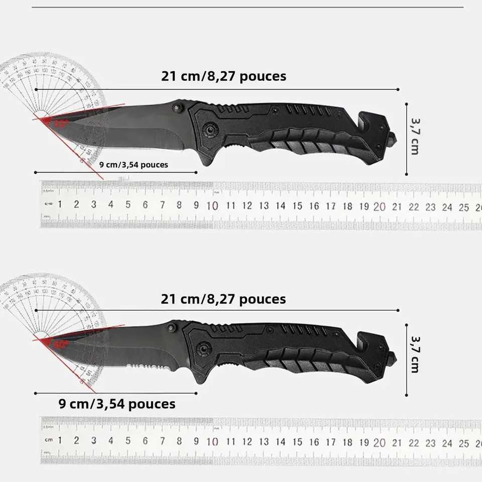 Multifunctional Outdoor Camping Knife Portable Folding Knife Sharp Selfdefense Tactical Knife Suitable for Outdoor Camping H251015