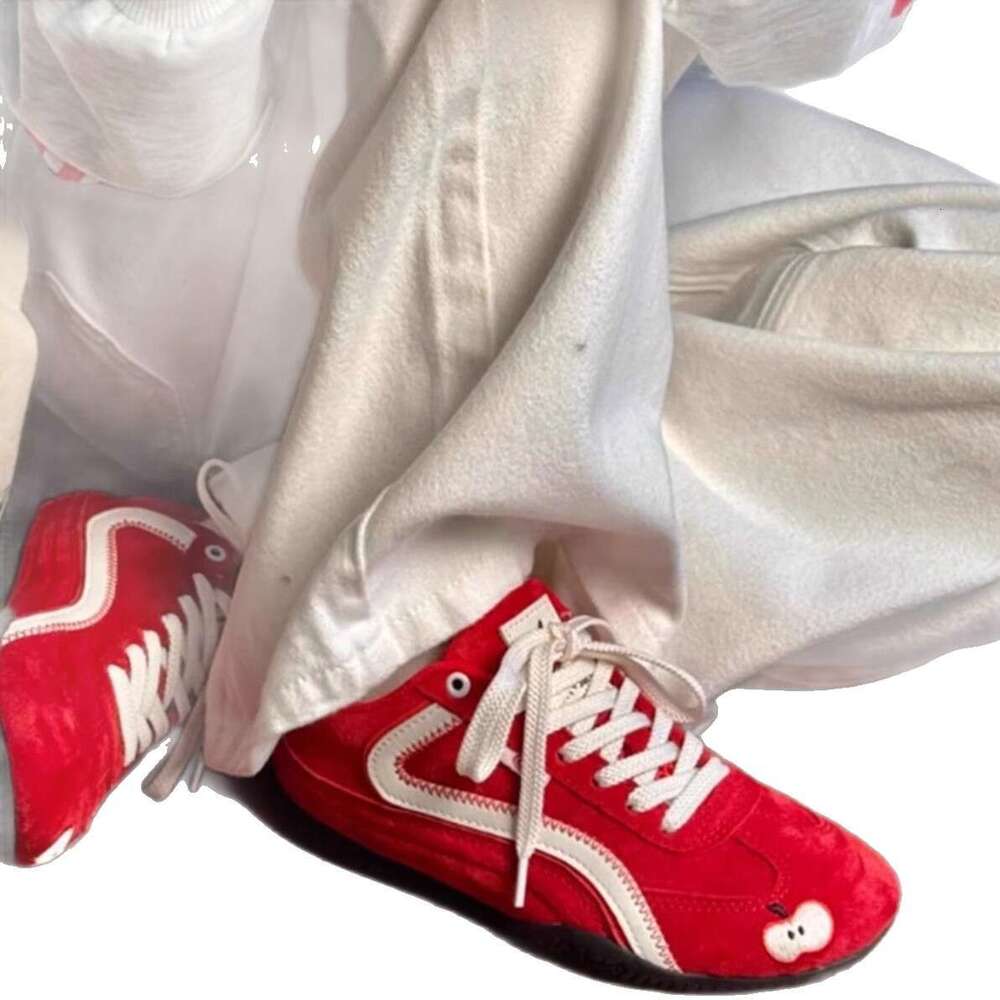 Red Dexun for Women 2025 New Spring Summer Versatile Sports Casual Racing Soft Sole Forrest Gump Shoes 07