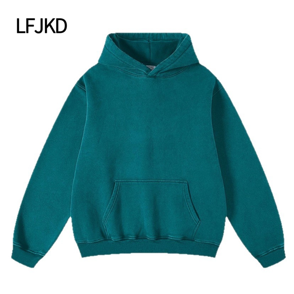 K2310 300gsm Heavyweight Brushed Cotton T-Shirt, Ultra Soft Unisex Long Sleeve Top for Couples