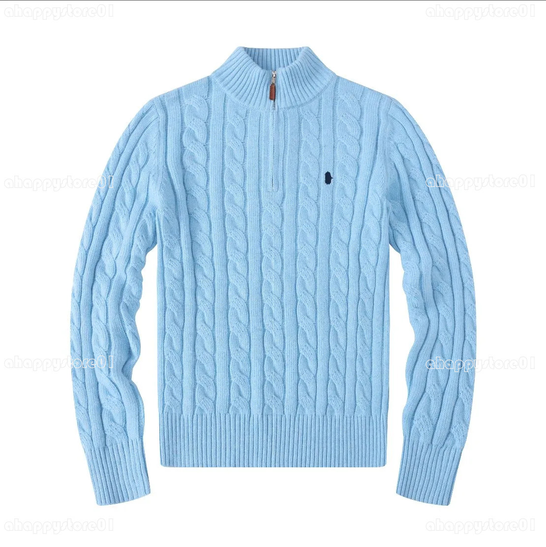 Polo Ralphauren Sweater Quarter Zip Polo Pullover Designer Sweater Wool Sweater Jumpers Mens Sweater Embroidery Winter Winter Coat Man Knit Designer Sweater 274