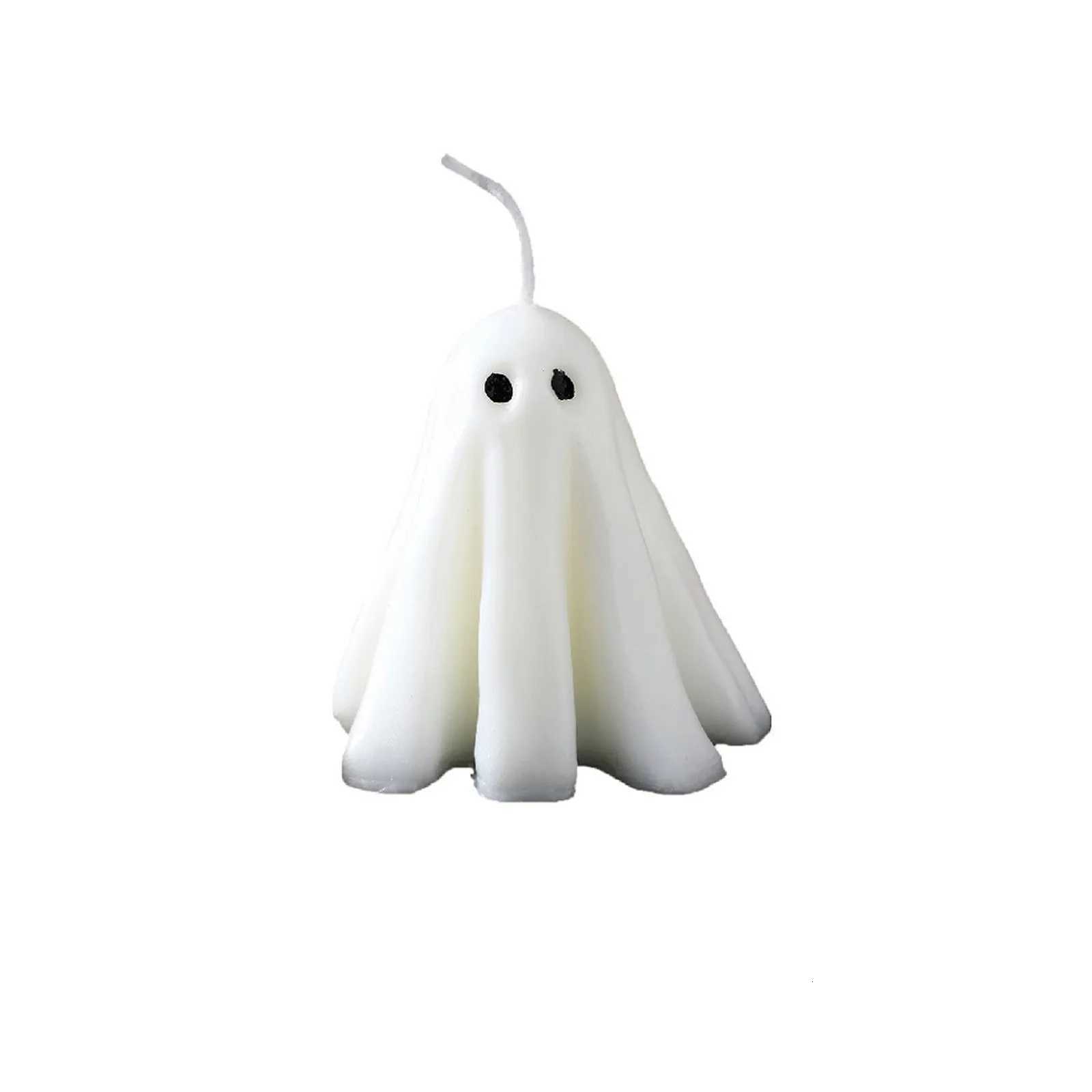 Halloween Ghost Scented Candle Cute And Bizarre White Ghosts Aromatherapy Candle Creative Ornament Home Fragrances Candle 1PC C251015