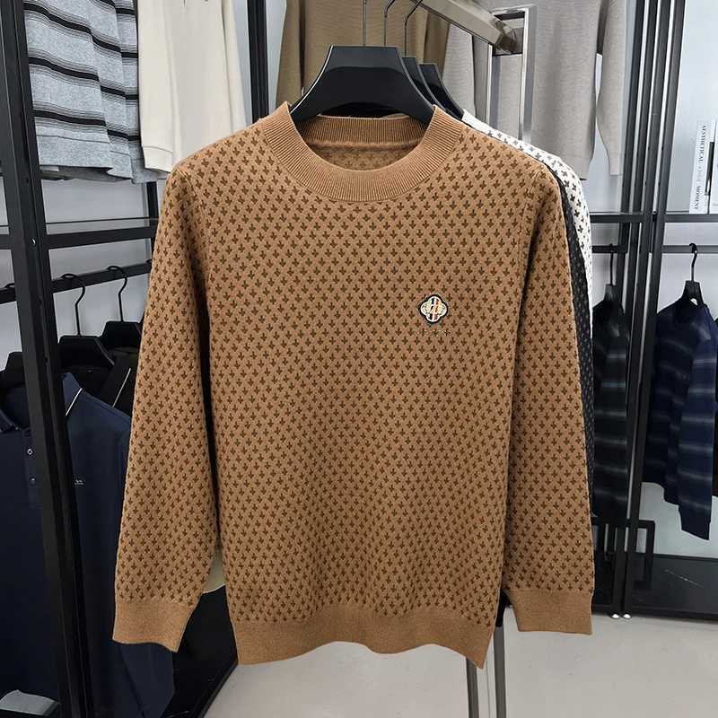 High End Luxury Quality Mens Knitted Pullover ONeck Z Embroidered Jacquard Sweater Autumn Winter New Korean Fashion Menswear J251015