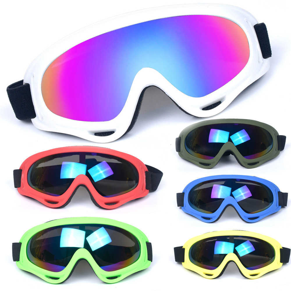 X400 White Childrens Ski Goggles Motorcycle Goggles Skiing Glasses Labor Protection Glasses for Men and Women H251015