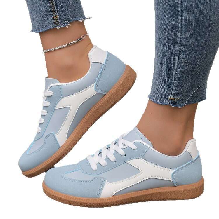 Plus Size 2025 Women's Flat Lightweight Soft Sole Sports Casual Training Shoes Shallow Mouth Sneakers b0