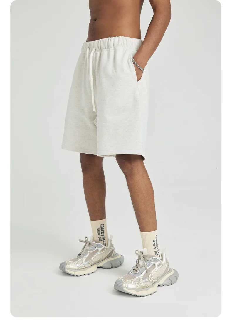 Mens Summer Casual Shorts Drawstring Solid Color Cotton Linen Short PantsT251015