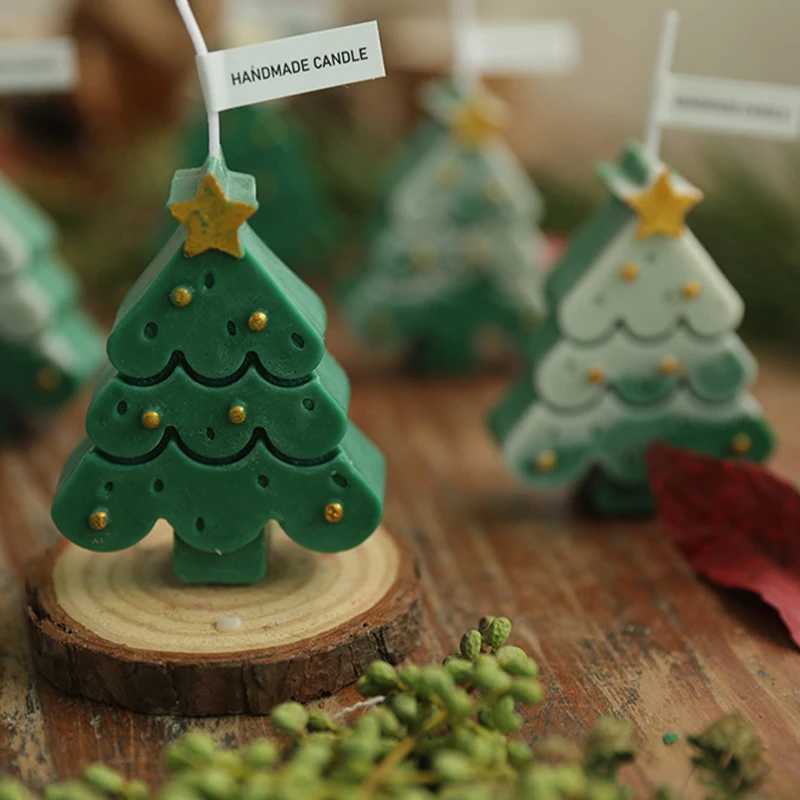 1pcs Christmas Aromatherapy Candles Creative Multicolor Christmas Tree Candle Ornament Romantic Christmas Gift C251015
