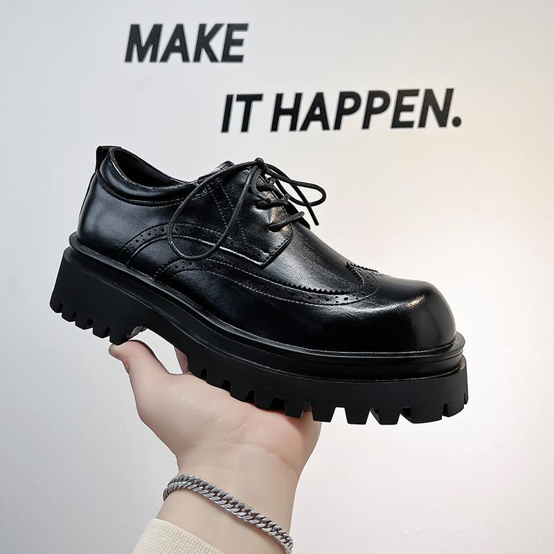 Free shipping Designer Dress Shoes Fashion mens shoes 2025 autumn winter new highquality light luxury casual leather shoes size 38-45 black