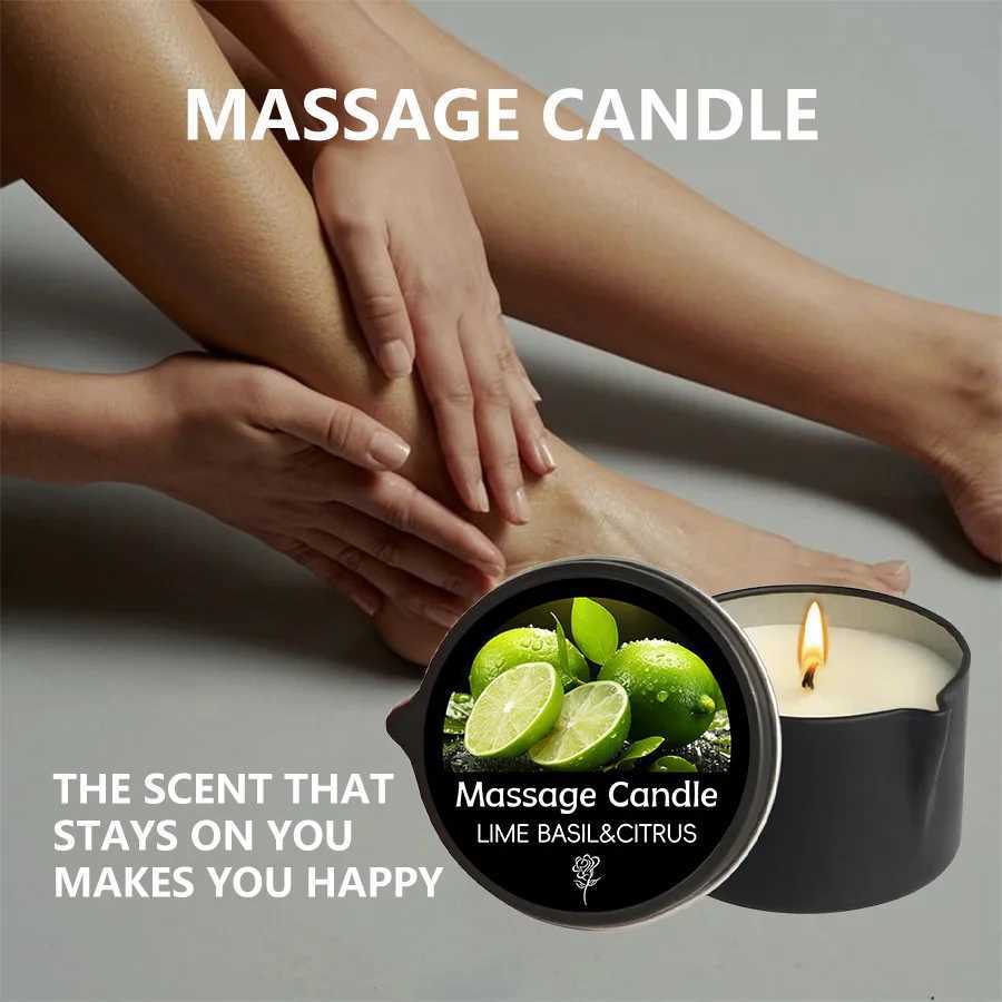 Massage essential oil candle Soothing and Relaxing Muscles Massage Oil for Massage Ideal Body Oil for Skin Moisturizing C251015