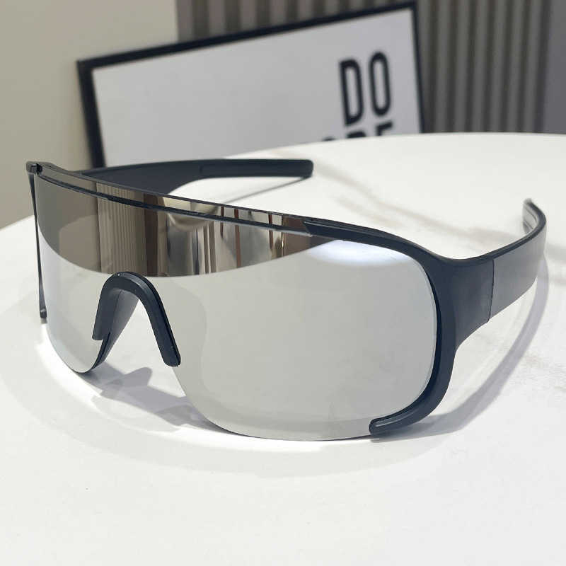 New Large Frame Outdoor Cycling Glasses Sports Fashion Glasses Mountaineering Skiing Goggles Windproof Sunglasses H251015
