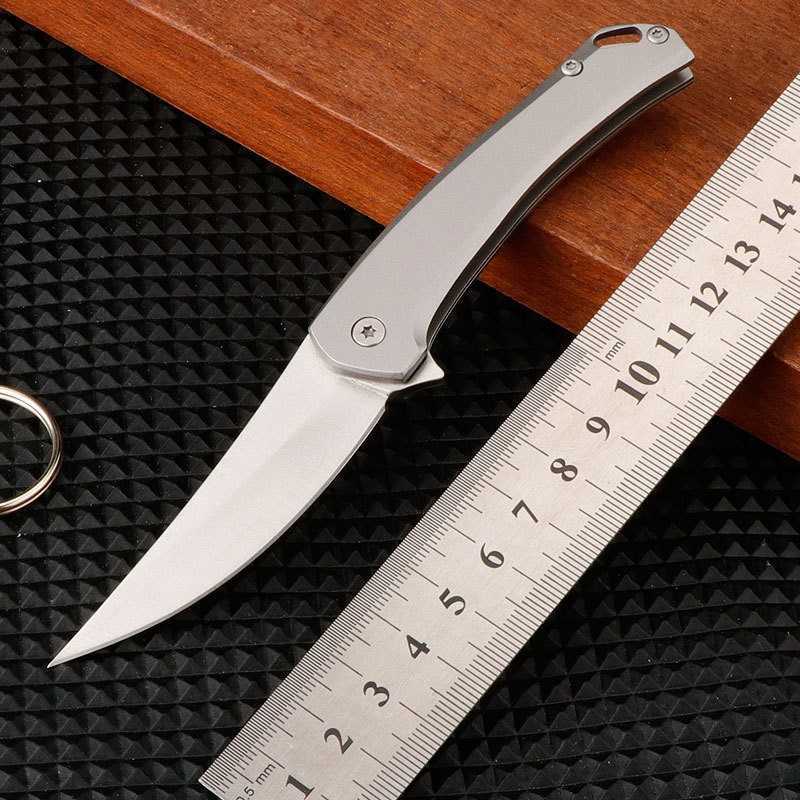 Rhino Quick Open Pocket Knife Stainless Steel Folding Knife Outdoor Folding Knife Portable Pocket Knife Fruit Knife Unboxing Knife H251015