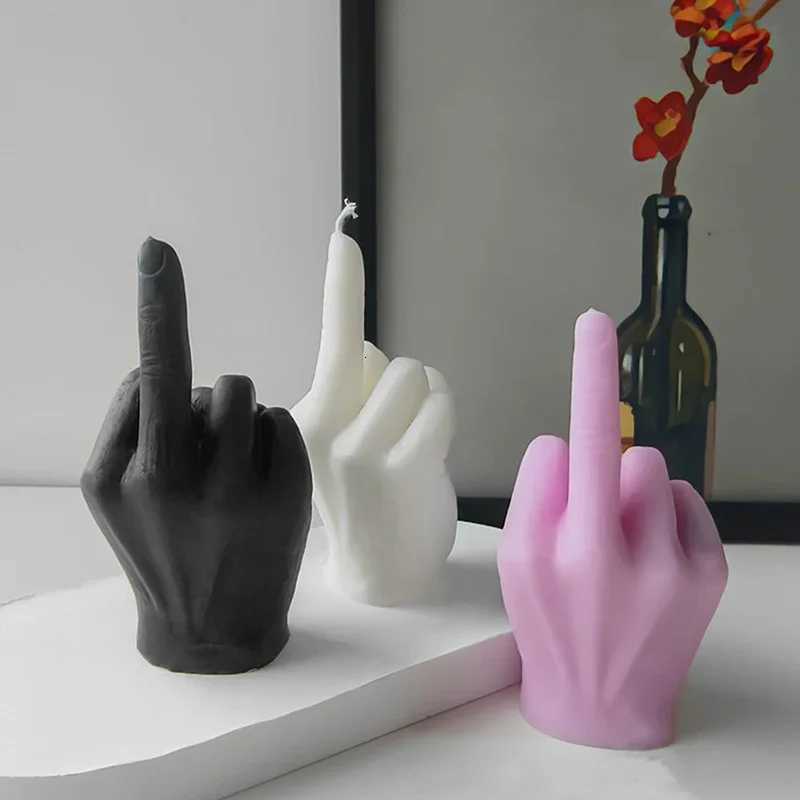 Universal Creative Candles Middle Finger Shaped Gesture Scented Candles Durable Funny Quirky Gifts Home Decoration Ornaments C251015