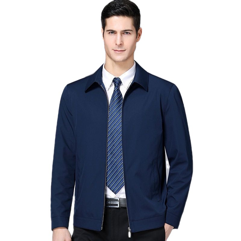 SL8051 Spring and autumn men's shirt men's non-iron black jacket thin style high-end drape business long sleeve trendy casual