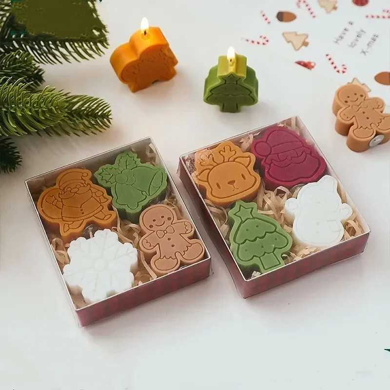 Creative Christmas Snowman Gingerbread Man Christmas Candle Aromatherapy Gift Set Home Decoration Birthday Gifts C251015