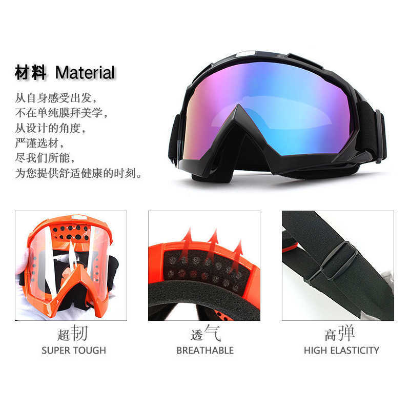 Painted Offroad Motorcycle Outdoor Dustproof and Windproof Goggles Harley Motorcycle Eye Protection Helmet Mirror H251015