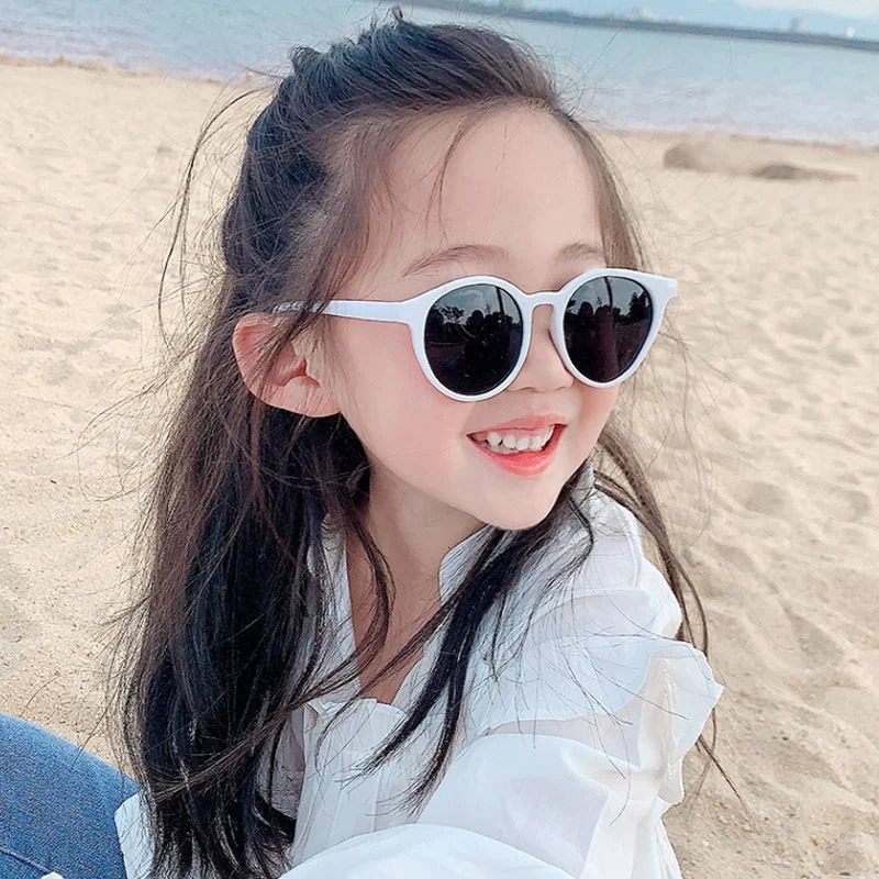 s Cute Sweet Kids Sun Glasses Vintage Trend Baby Korean Sunglasses for Boys And Girls UV400 Z260305