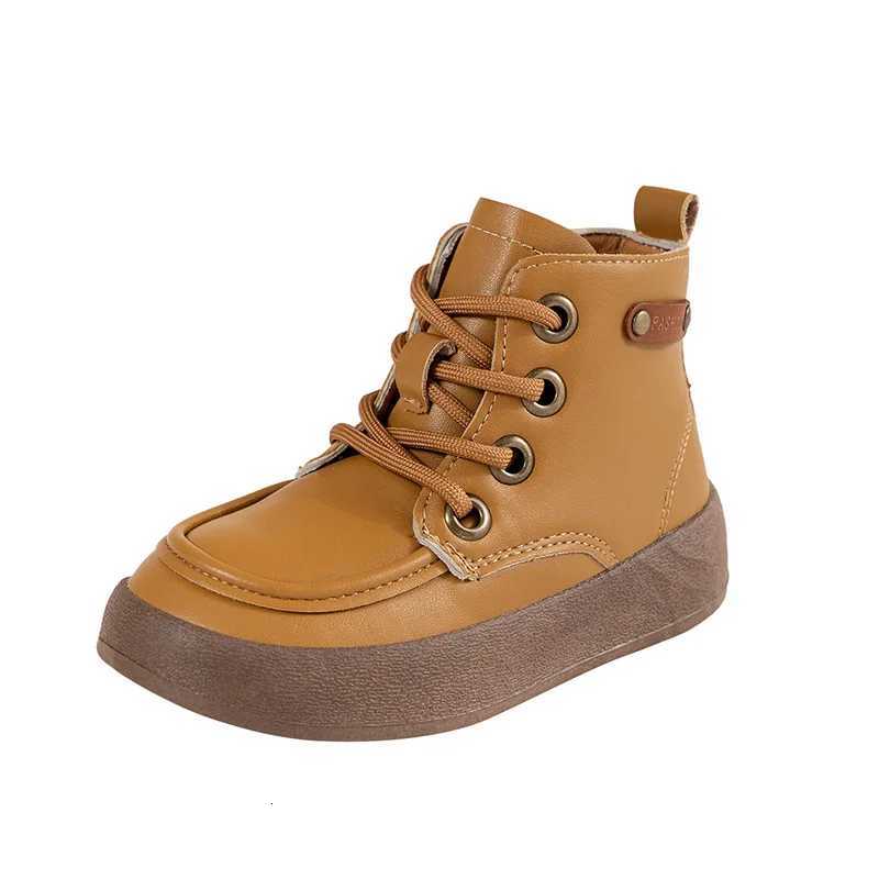 Chic High quality PU Leather Boys Sneaker Boots Yellow Black Rivet Motorcycle Boot New Arrival Platform Ankle Boots Shoes I09029T251015