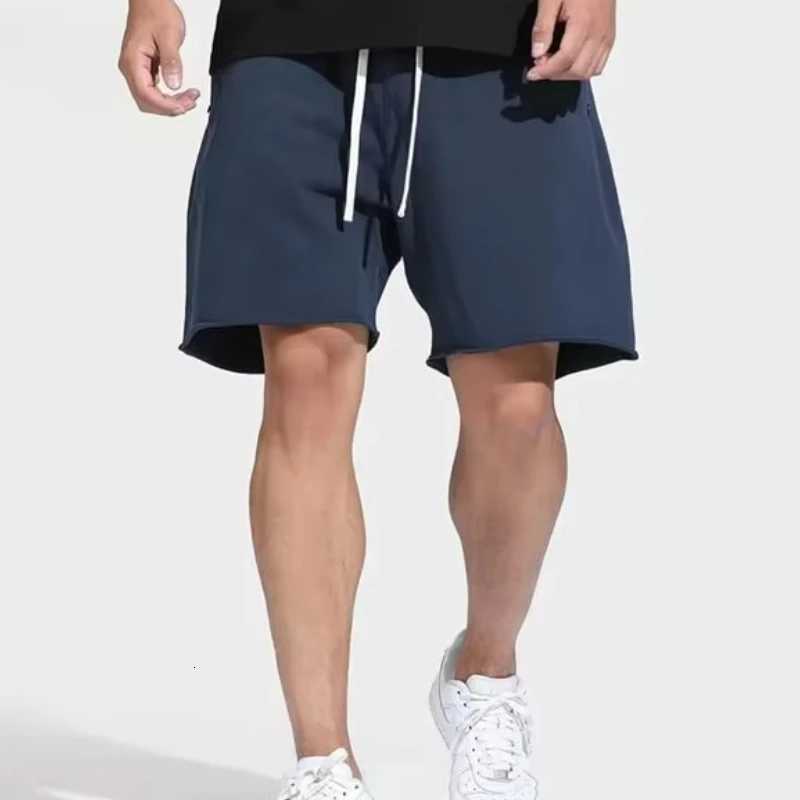 Summer sports pure cotton shorts mens casual fitness walking shorts breathable and comfortable basketball shorts streetwearT251015