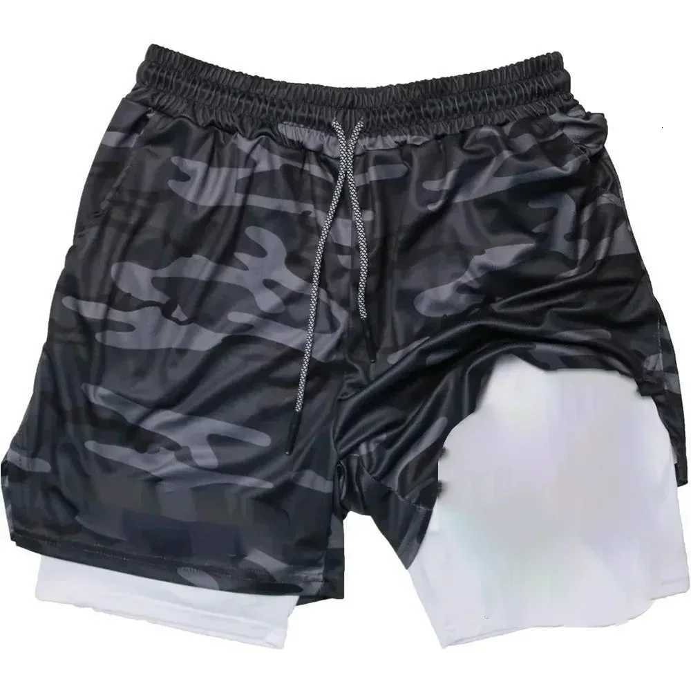 Summer Sports Versatile Double Layer Mens Shorts Everyday Casual Quickdrying Sports Shorts MenT251015