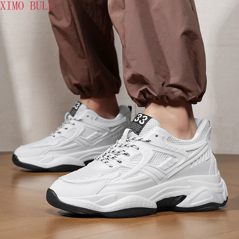 6CM Man Hidden Elevator Shoes Breathable Mesh Sneakers AntiSlip Thick Sole Comfortable Casual Athletic Sports for Men NonSlip 251014