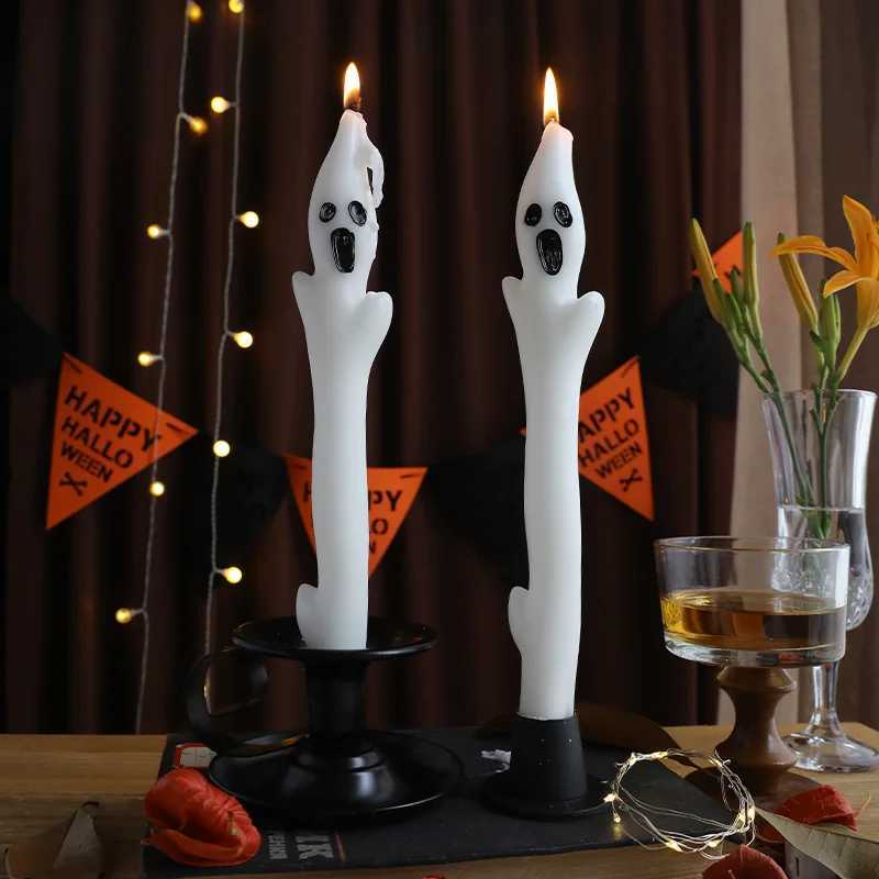 Halloween Explosion Ghost Long Pole Candle Atmosphere Arrangement Candle Party Decoration Atmosphere Scented Candle C251015