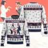 Retro movie "Pulp Fiction" themed Christmas print hoodie, suitable for both men and women. Essential for holiday parties. Cute and goofy San