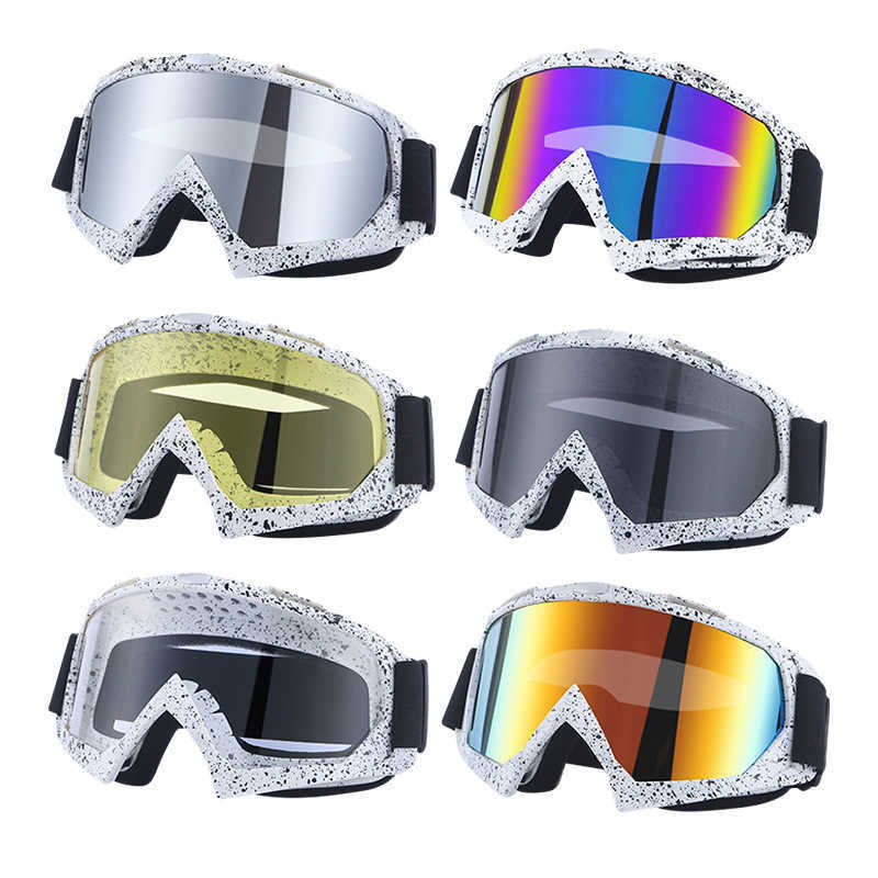 Outdoor Sports Glasses Offroad Motorcycle Riding Windproof Glasses Snow Antifog Ski Goggles for Men H251015
