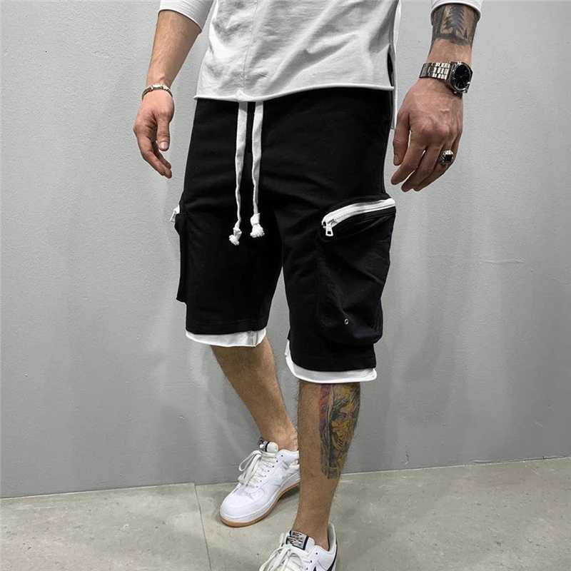 Summer Gym Quickdrying Shorts Casual Fitness Streetwear Mens Jogging Short Pants Men Multipocket Sport Casual Hip Cargo ShortT251015