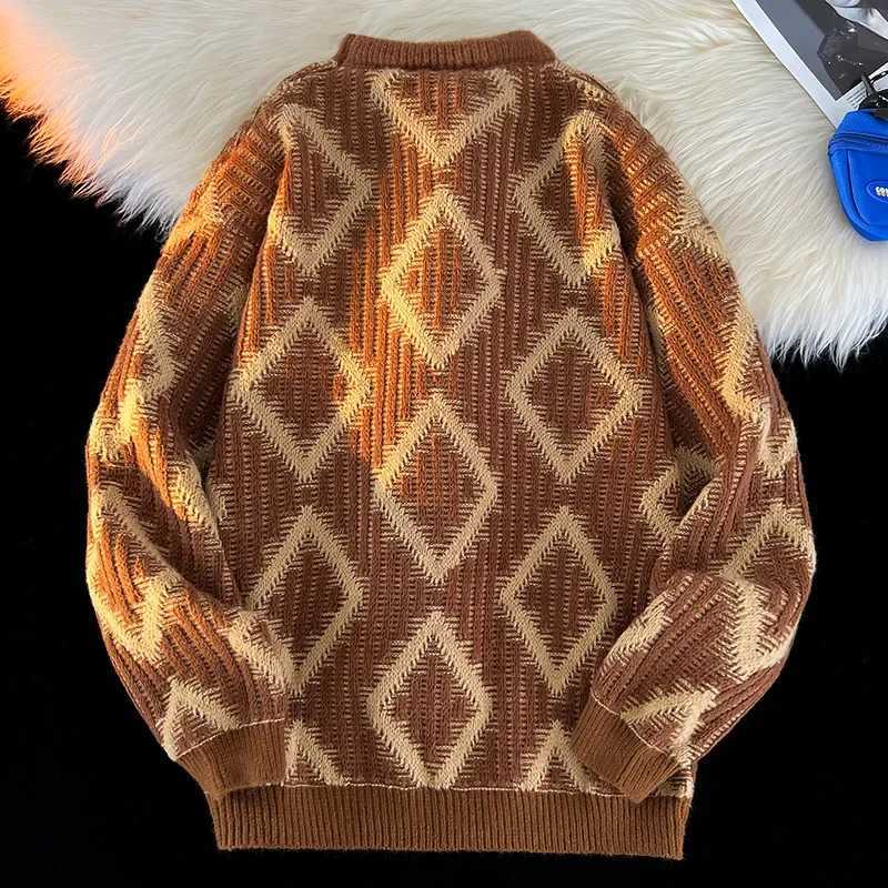 Mens Windproof and Warm Home Leisure Pullover Sweater Outdoor Highquality Leisure Trend Versatile Home Clothing J251015