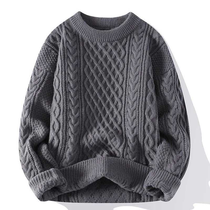 New Autumn Winter Men Knitted Sweaters ONeCK Pullovers Outwear Casual Sweaters Male Loose Pullovers CloTHing 3XL J251015