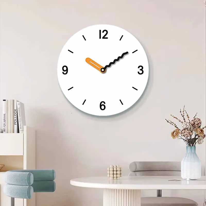 Circular digital wall clock simple and interesting pointer clock silent living room bedroom office C251015
