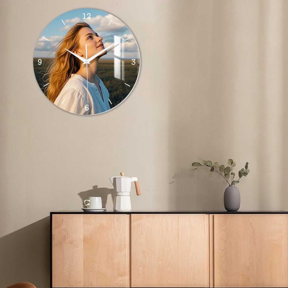 1 Pc Personzed ClockCustom Your Own ClockCustomized Clock With Your suitable Tea RoomOfficeWall Decor C251015