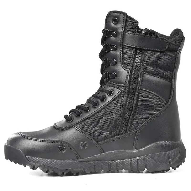 New ather Tactical Boots Shoes For Men Desert Combat Outdoor Hiking Boots Ank Shoes Men Tactical Boots Y251015