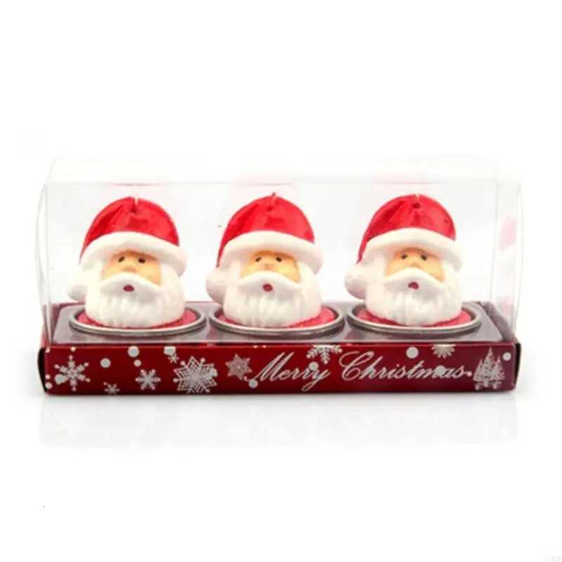 C90D 3 Pack for Creative Christmas Scented Candles Scene Decoration Props Handmade Wax Incense G C251015