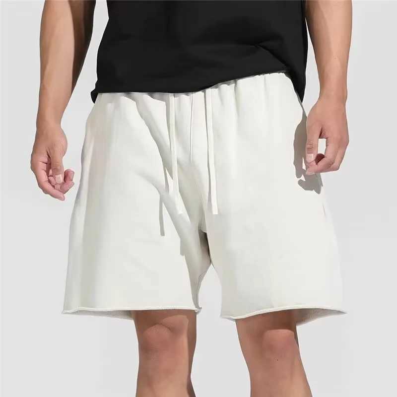 New pure cotton solid color sports mens summer fashion breathable casual running basket streetwear shorts men shortsT251015