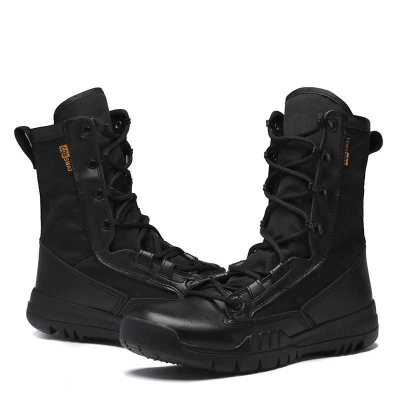 Outdoor tactical military boots for men lightweight breathab high cut wearresistant combat boots Y251015