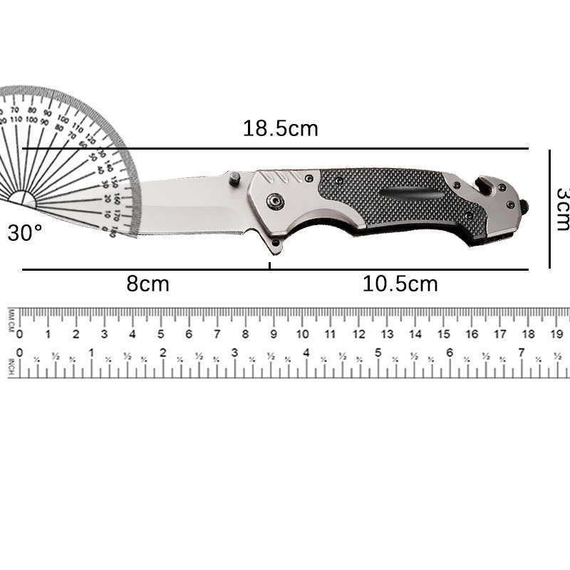 Outdoor Pocket Knife Folding Knife Camping Convenient Carry Pocket Knife Allsteel Knife Household Kitchen Multiuse Fruit Knife H251015