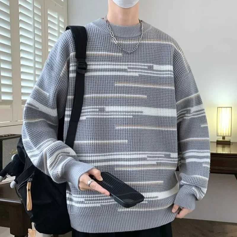 Knitted Sweaters for Men Crewneck Knitwear New In Round Collar Autumnr and Winter Pullover Man Sweatshirt Top Cheap Streetwear J251015