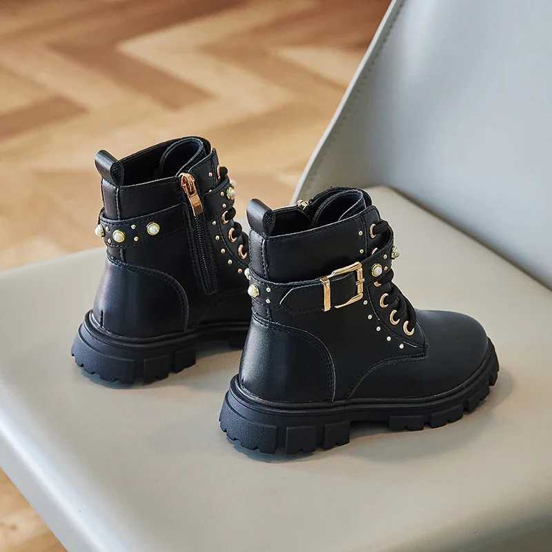 Autumn Winter Girls Boots Children Ankle Boots Sequins Pearl Princess Boots Outdoor Nonslip Kids Casual Shoes Size 2636T251015